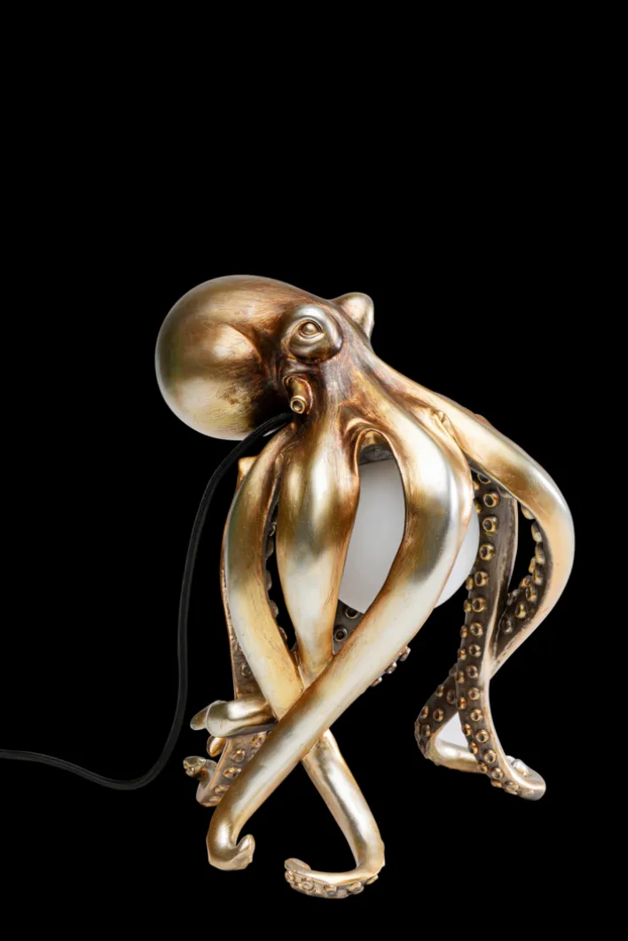 KARE DESIGN Tischleuchte ANIMAL OCTOPUS 25 x 34 cm goldfarbig