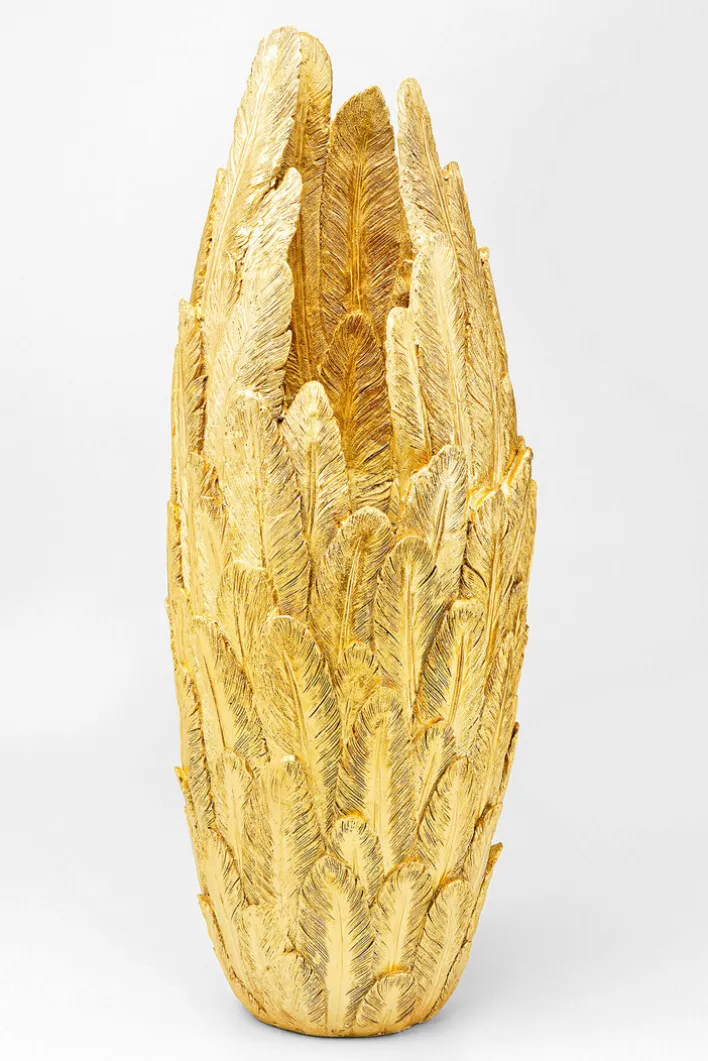 KARE DESIGN Vase FEATHERS 80 cm gold