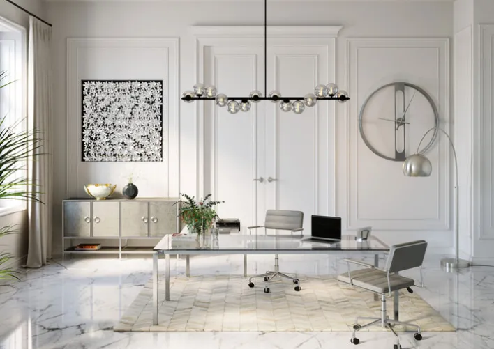 KARE DESIGN Wanduhr CLIP 60 cm silberfarbig