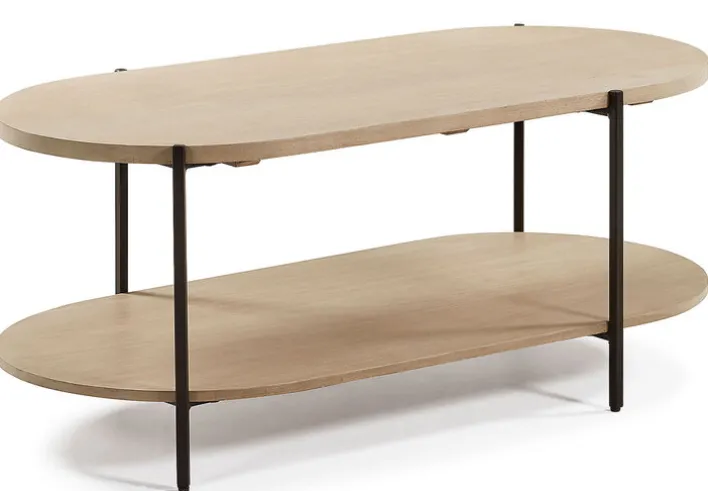 Kave Home Couchtisch PALMIA 110 x 55 cm Mango braun