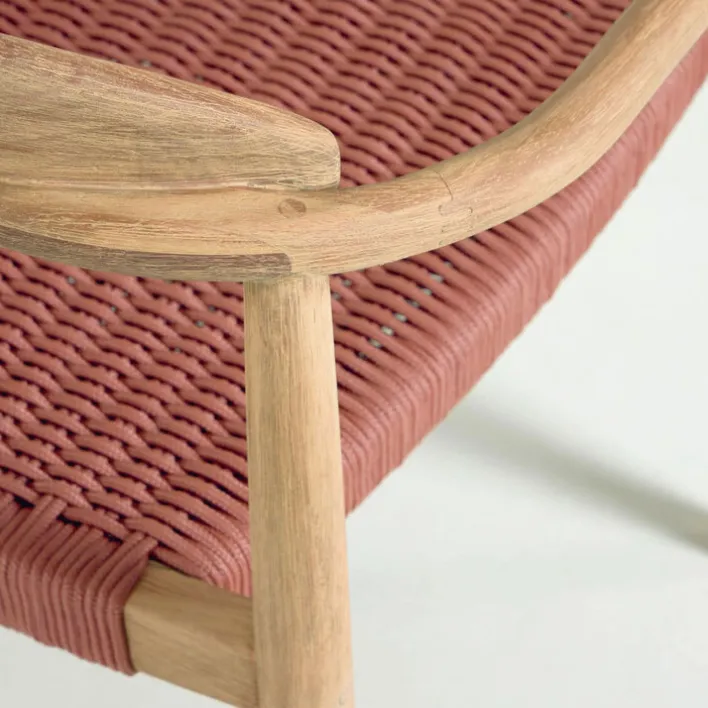 Kave Home Gartenstuhl GYlNIS 4er Set rot