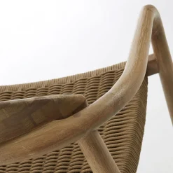 Kave Home Stapelstuhl Garten NINA 4er Set braun