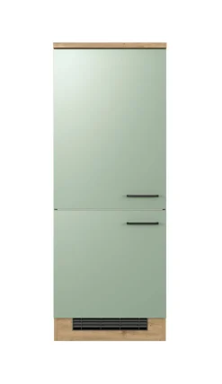 Küche Geräteumbauschrank Fiona 60 cm Eiche / grün