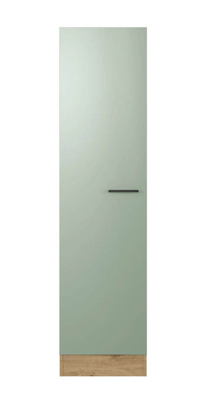 Küche Geschirrschrank Fiona 50 cm Eiche / grün