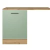Küche Geschirrspüler-Paket Fiona 110 cm Eiche / grün