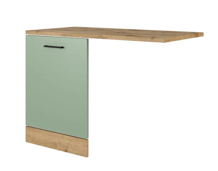 Küche Geschirrspüler-Paket Fiona 110 cm Eiche / grün