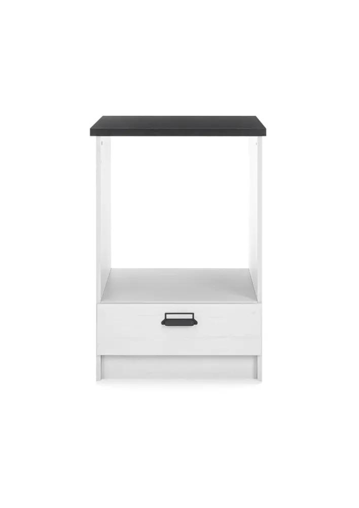 Küche Herdumbauschrank SHERWOOD ca. 63 x 93 x 64 cm Pinie Weiss Dekor