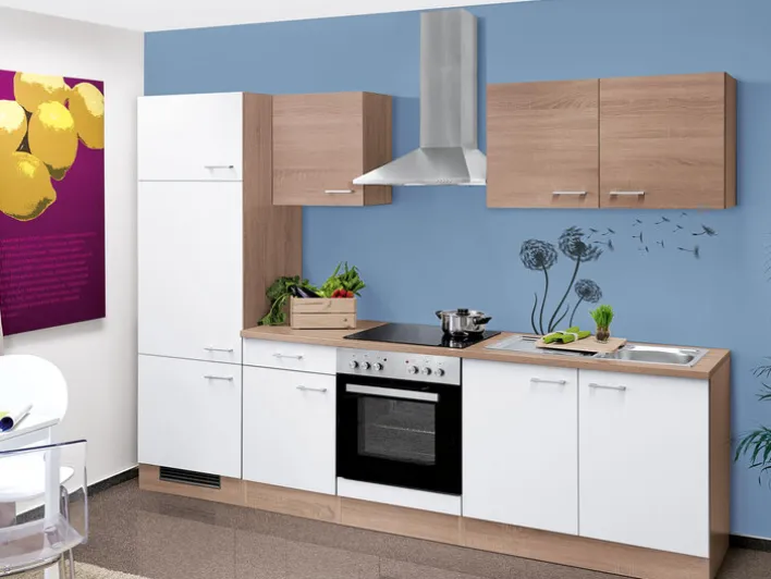 Küchen Geräteumbauschrank LUCCA 200 cm weiß