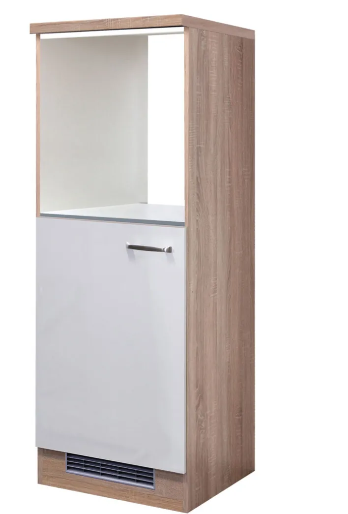 Küchen Geräteumbauschrank LUKE 169,5 cm Eiche/ weiß