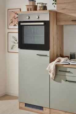 Küchenblock FIONA Schilfgrün / Artisan Eiche 280 cm