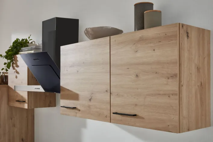 Küchenblock FIONA Schilfgrün / Artisan Eiche 280 cm