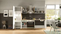 Küchenblock FIONA Schilfgrün / Artisan Eiche 270 cm