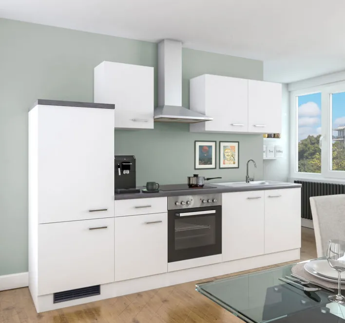 Küchenblock MEGGIE 270 /120 / 60 cm weiß