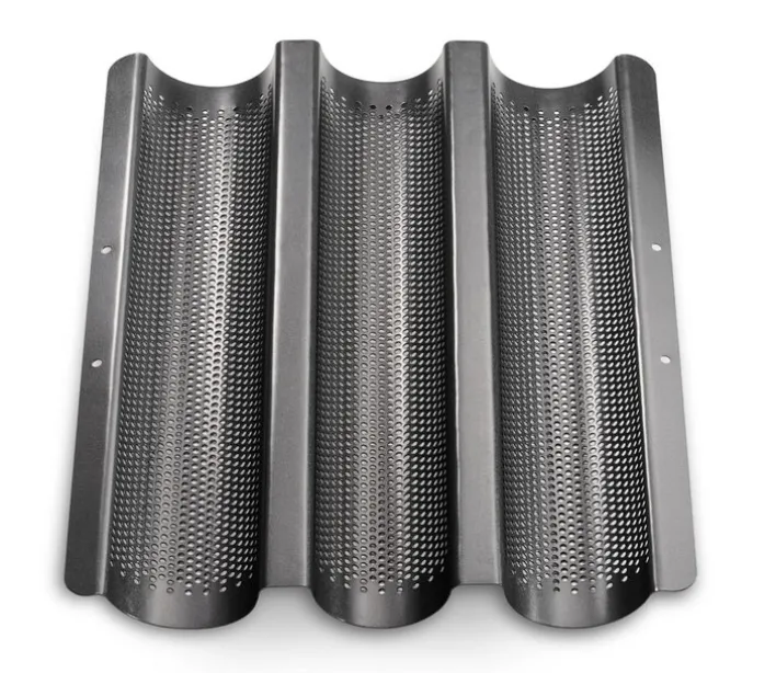 KÜCHENPROFI Baguetteblech BAKE ONE Stahlblech silber