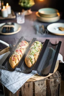 KÜCHENPROFI Baguetteblech BAKE ONE Stahlblech silber