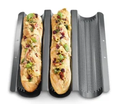 KÜCHENPROFI Baguetteblech BAKE ONE Stahlblech silber