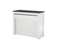 Küchentheke SHERWOOD ca. 130 x 106 x 52 cm Old Style hell Dekor