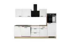 Küchenzeile Heidi Weiß Matt / Cosmopolitan Eiche 280 x 200 x 60 cm