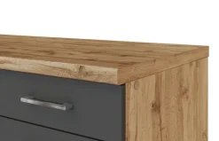 Küchenzeile ODENSE Anthrazit/ Wotan Eiche Dekor 270 cm