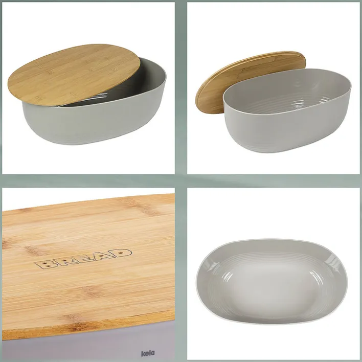 kela Brotkasten NAMUR 23 x 37,5 cm Kunststoff dunkelgrau