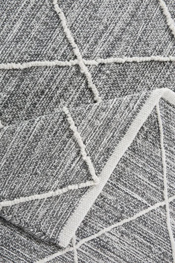 Kelim-Teppich TRELLEBORG 170 x 240 cm grau