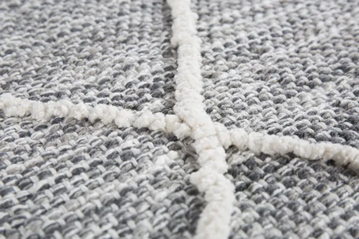 Kelim-Teppich TRELLEBORG 170 x 240 cm grau