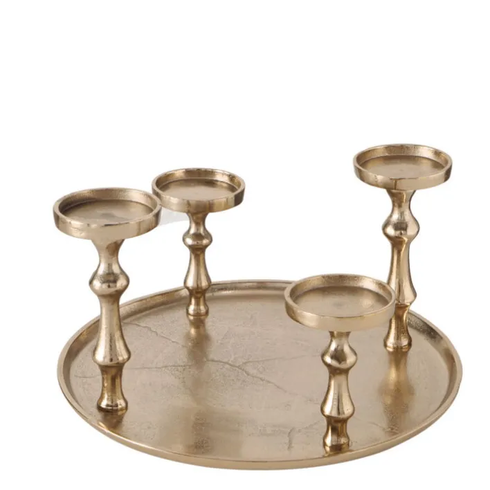 Kerzenleuchter FURO goldfarbig