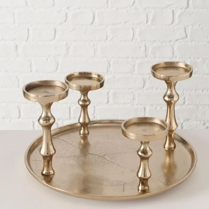 Kerzenleuchter FURO goldfarbig