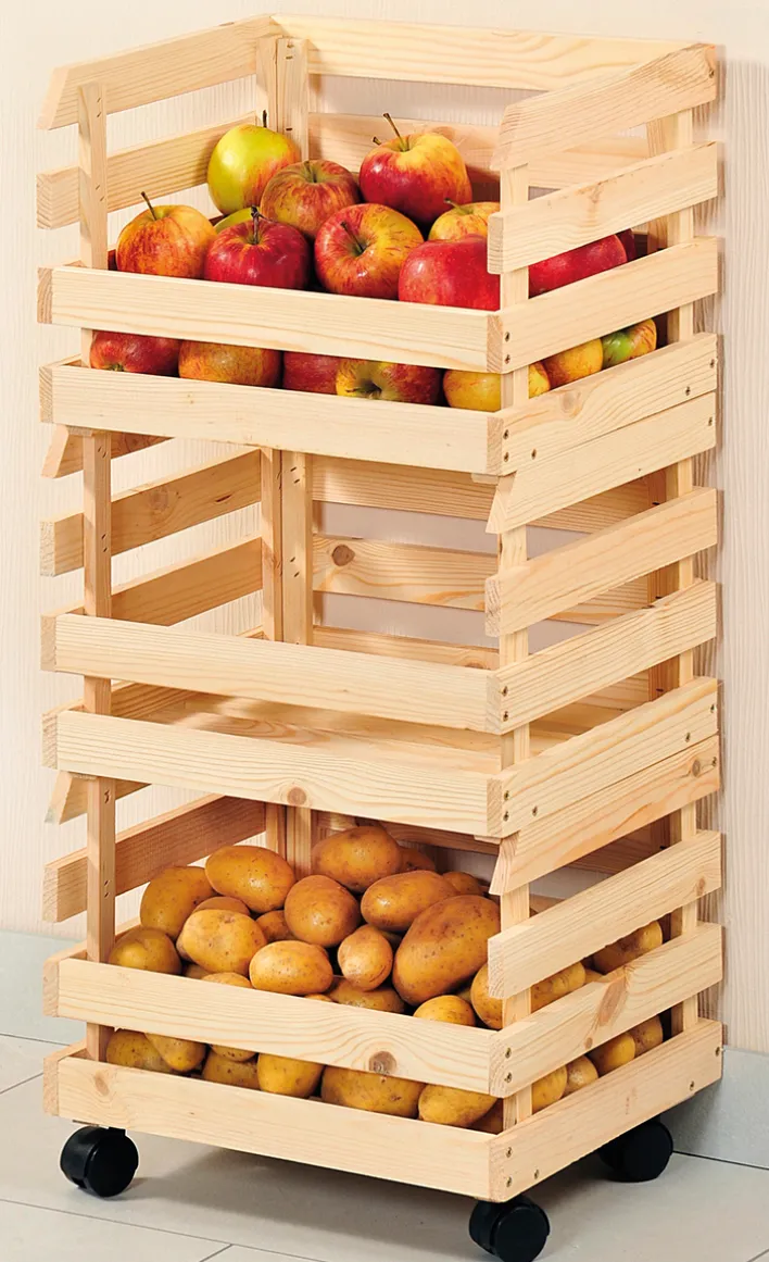 KESPER Kartoffel und Obsthorde Kiefernholz