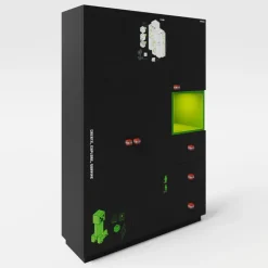 Kinder-Drehtürenschrank MINECRAFT anthrazit/ grün