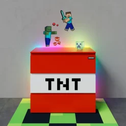 Kinder-Kommode MINECRAFT 80 cm rot/ weiß/ schwarz