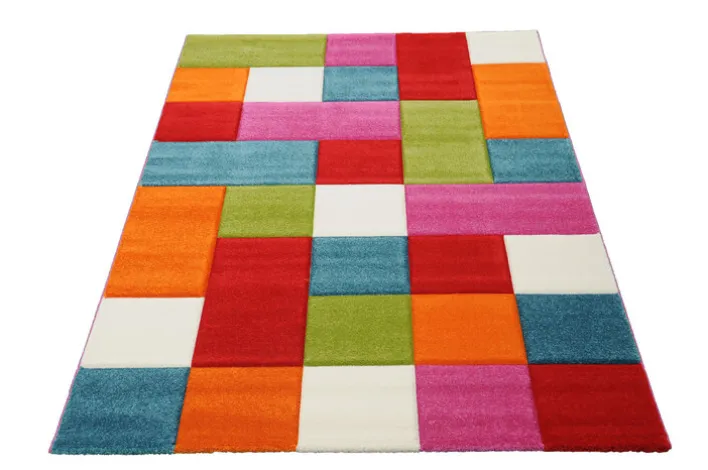 Kinderteppich DIAMOND KIDS KÄSTCHEN 120 x 170 cm mehrfarbig