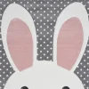 Kinderteppich PASTEL KIDS HASE 80 x 150 cm grau