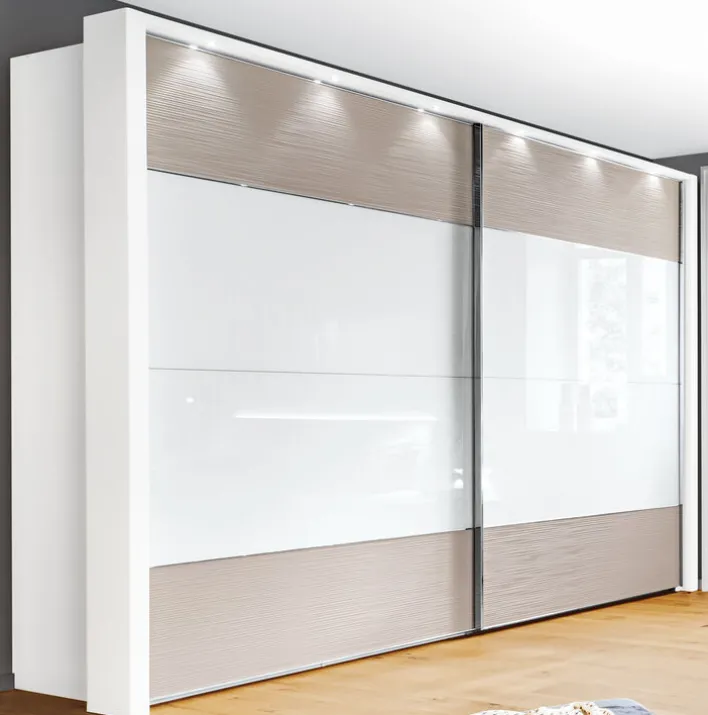 Kleiderschrank CASSANO PLUS weiß/ kieselgrau