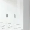 Kleiderschrank CELLE 136 x 210 cm Alpinweiß/HG weiß