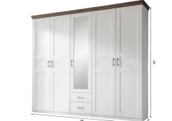 Kleiderschrank COUNTRY Pinie/ Trüffel NB