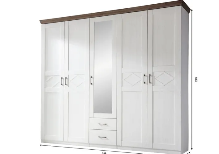 Kleiderschrank COUNTRY Pinie/ Trüffel NB