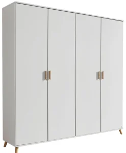 Kleiderschrank FALUN 182 x 203 cm Alpinweiß NB