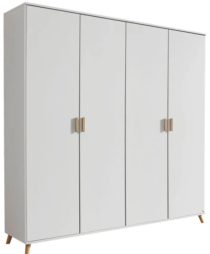 Kleiderschrank FALUN 182 x 203 cm Alpinweiß NB