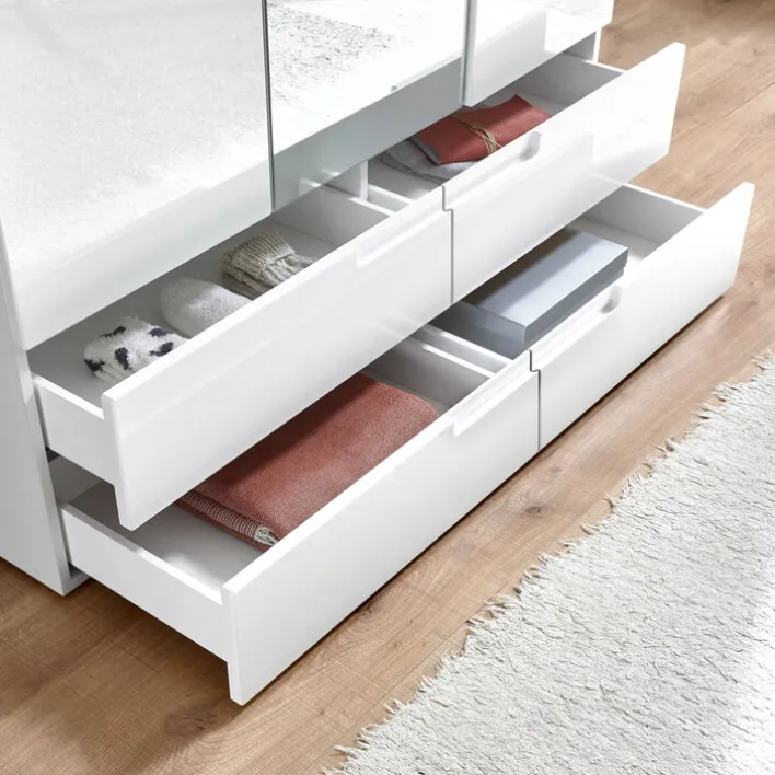 Kleiderschrank JENNA S 3-türig weiß