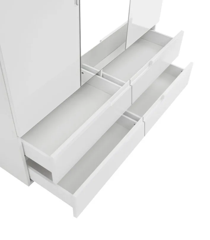 Kleiderschrank JENNA S 3-türig weiß