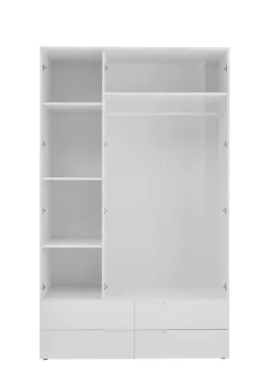 Kleiderschrank JENNA S 3-türig weiß