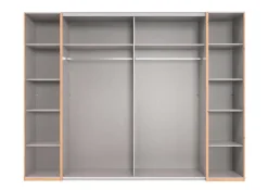 Kleiderschrank PHILADELPHIA braun/ grau