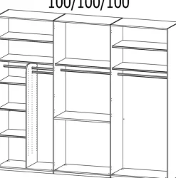 Kleiderschrank PURISMA Graphitgrau