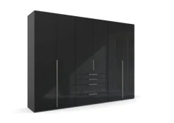 Kleiderschrank PURISMA Graphitgrau/ Glas Graphitgrau