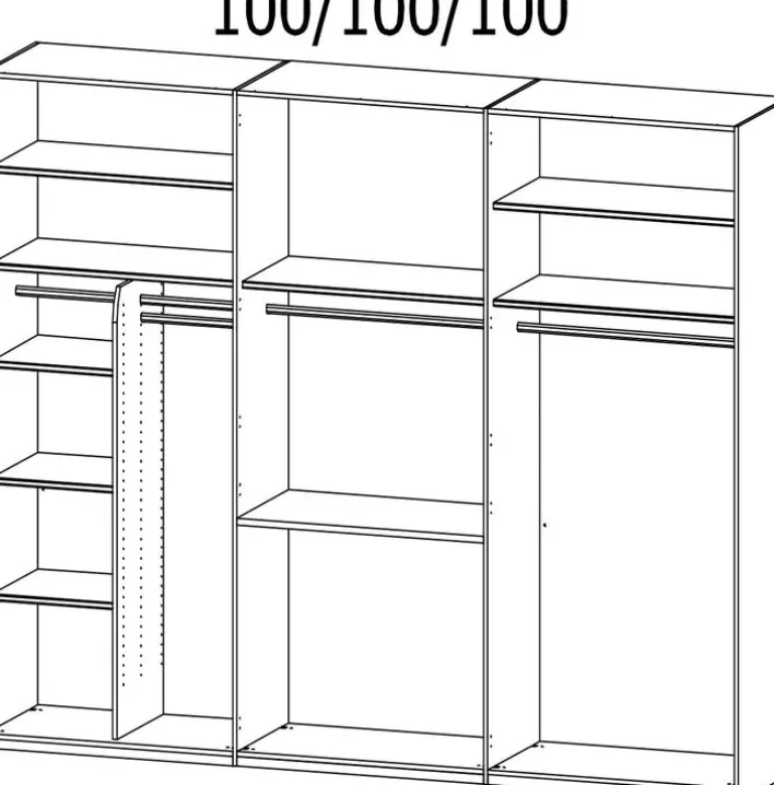 Kleiderschrank PURISMA Seidengrau
