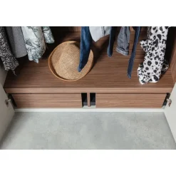 Kleiderschrank RENS 165 x 210 cm Kieselgrau