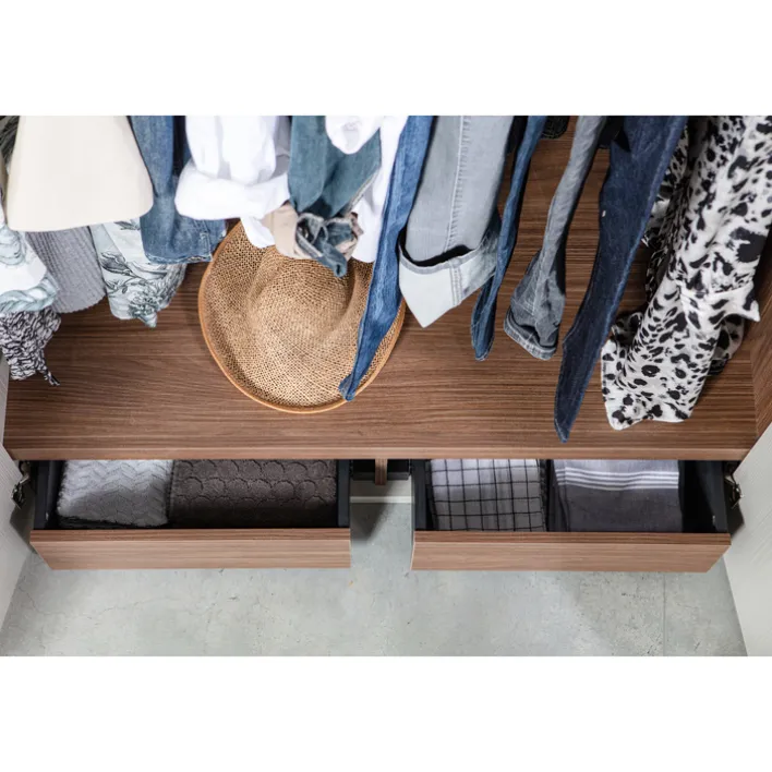 Kleiderschrank RENS 165 x 210 cm Kieselgrau