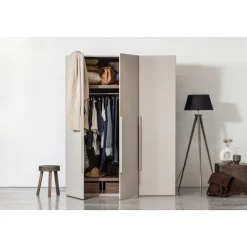 Kleiderschrank RENS 165 x 210 cm Kieselgrau