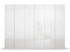 Kleiderschrank SKAT Kristallweiß/ Glas Kristallweiß